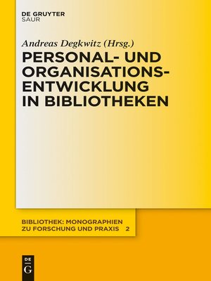cover image of Personal- und Organisationsentwicklung in Bibliotheken